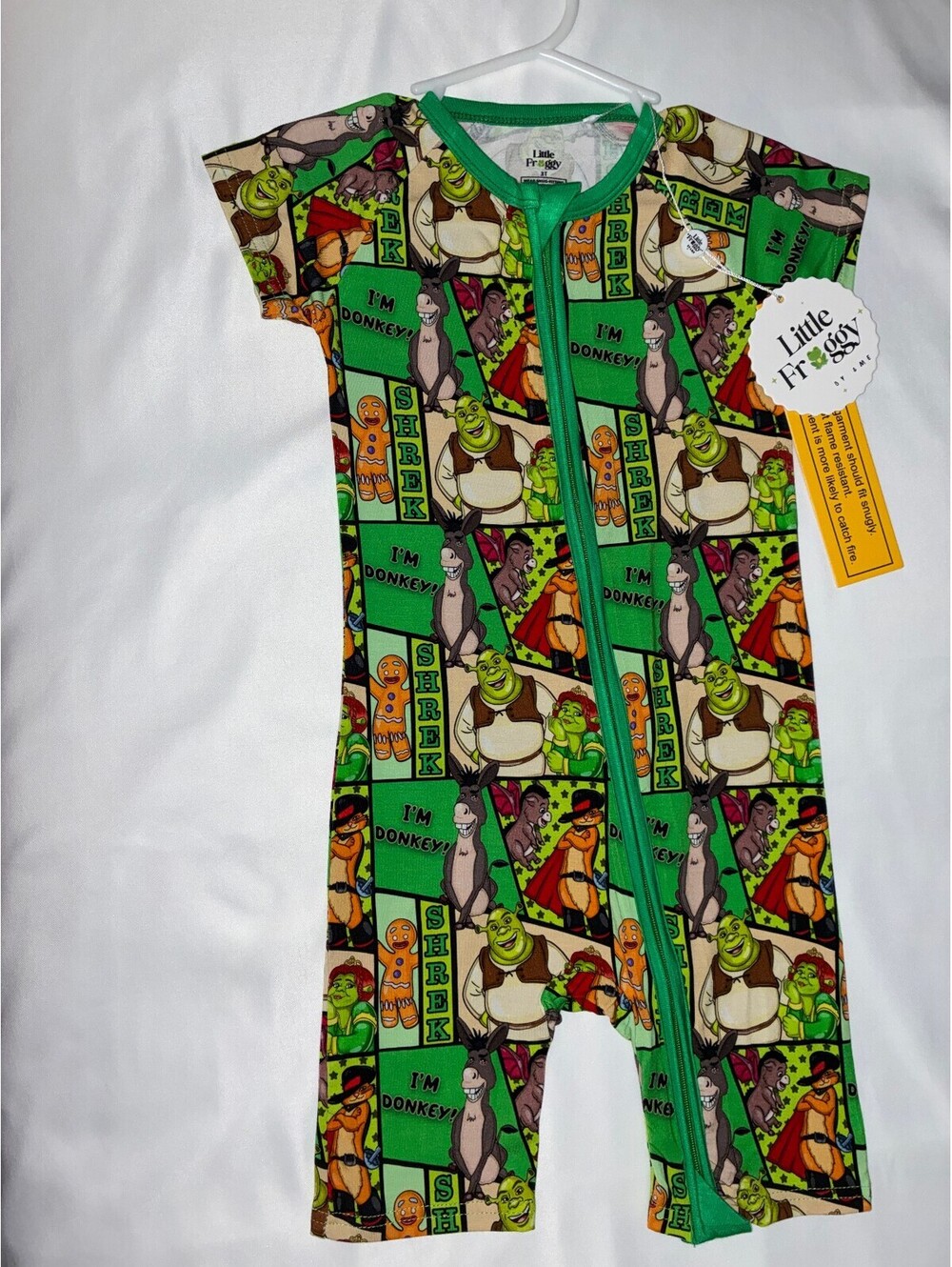 &mebamboo Shrek Shortie 3T NWT